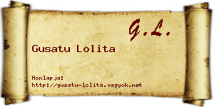 Gusatu Lolita névjegykártya
